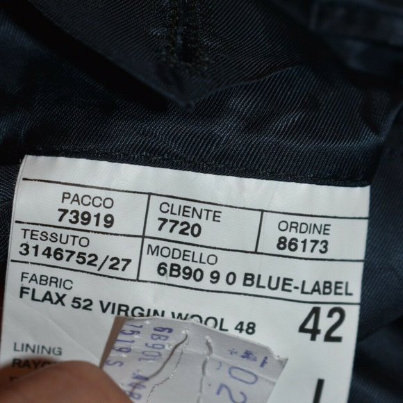 42L Polo Ralph Lauren Corneliani SILK Navy BLAZER - Picture 7 of 7